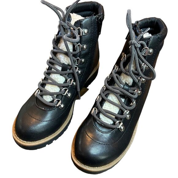 Style & Co Black Lace Up Hiker Boots NEW Size 5 - Picture 6 of 11